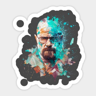 walter white fading out Sticker